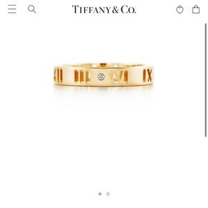 SALE TODAY NEW Authentic Tiffany Atlas ring gold